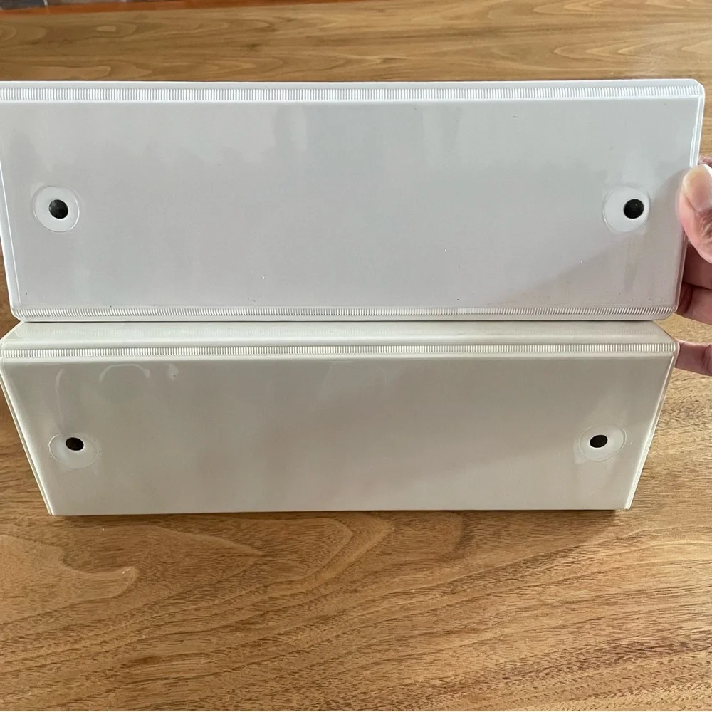 Pair of 4 in 3-ring binders